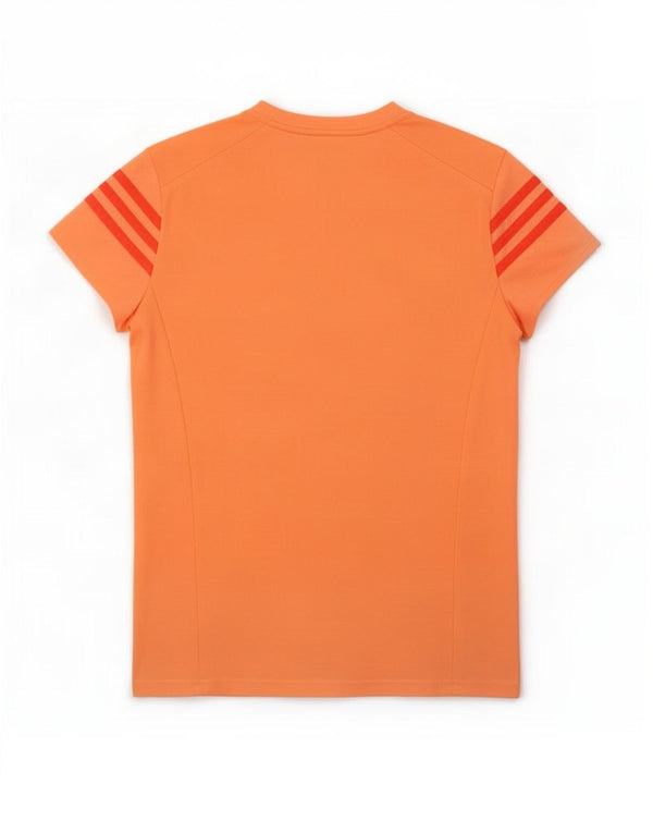Adidas Mujer Climalite Camiseta Top UK 8/10 Pequeño Naranja Poliéster