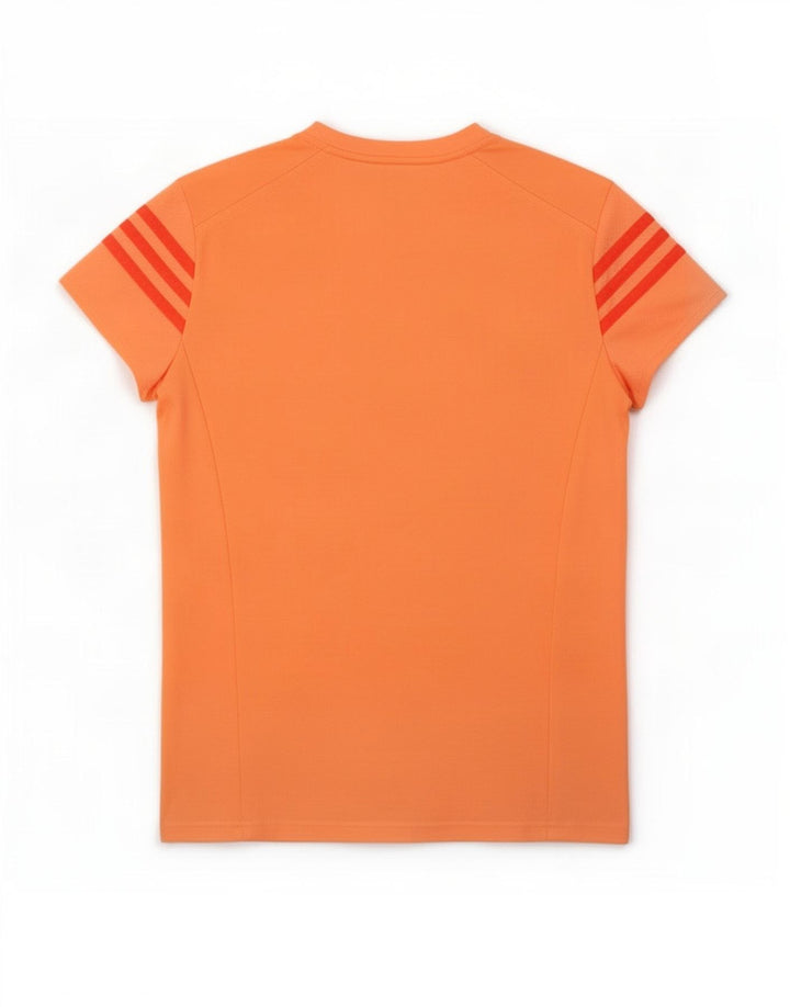 Adidas Mujer Climalite Camiseta Top UK 8/10 Pequeño Naranja Poliéster