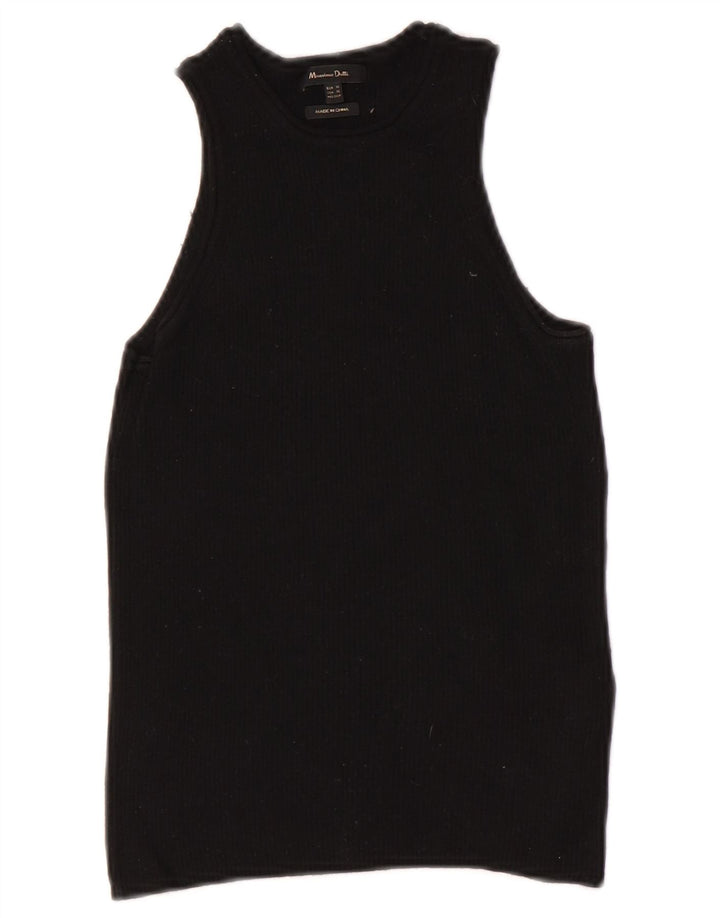 Massimo Dutti Chaleco Mujer UK 4 XS Lana Negra