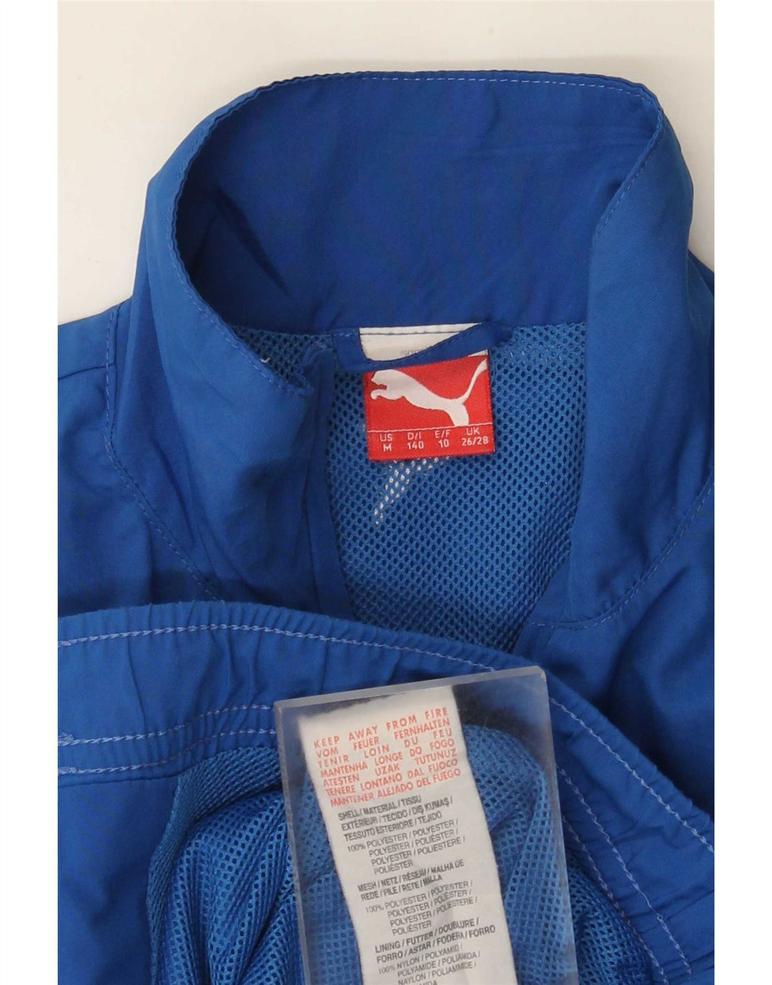 Puma Boys Graphic Chándal Top Chaqueta 9-10 Años Azul Poliéster