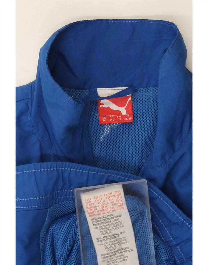 Puma Boys Graphic Chándal Top Chaqueta 9-10 Años Azul Poliéster