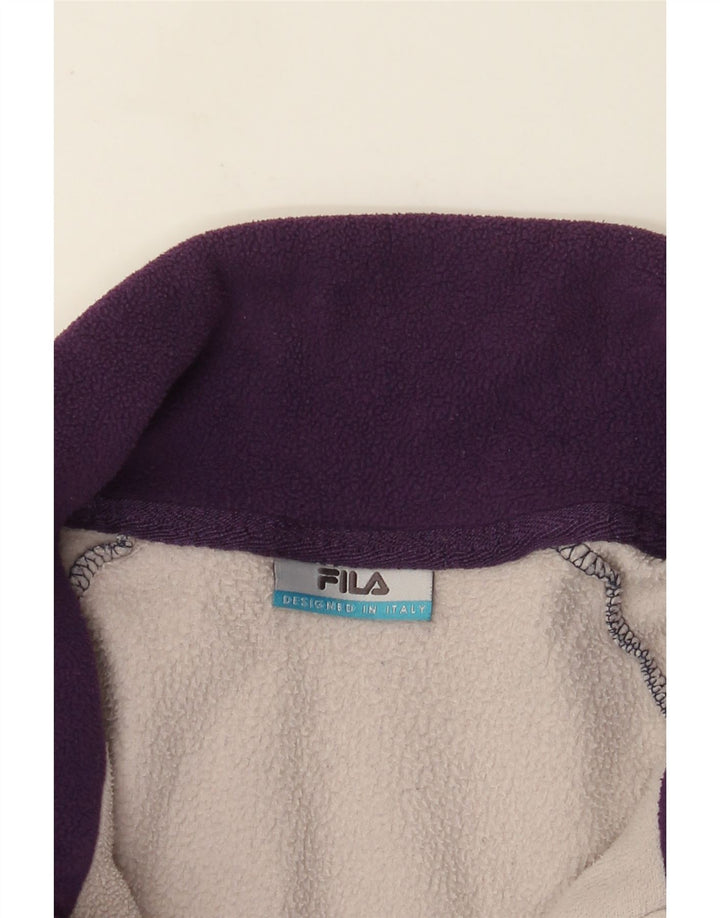 Fila Chaqueta polar para hombre UK 40 Large Azul marino Colorblock