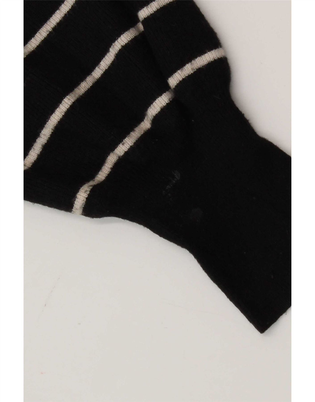 Marks & Spencer Jersey con Cuello Alto para Mujer UK 46 Grande Rayas Negras
