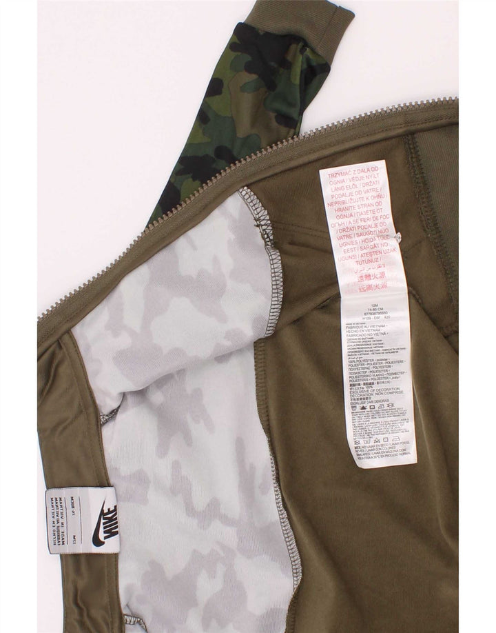 Nike - Chándal para bebés (9-12 meses), color caqui, camuflaje, poliéster