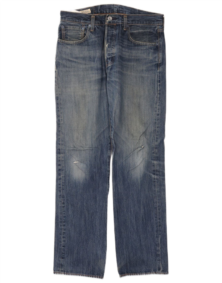 Levi's Hombre 501 Vaqueros Rectos W32 L32 Algodón Azul