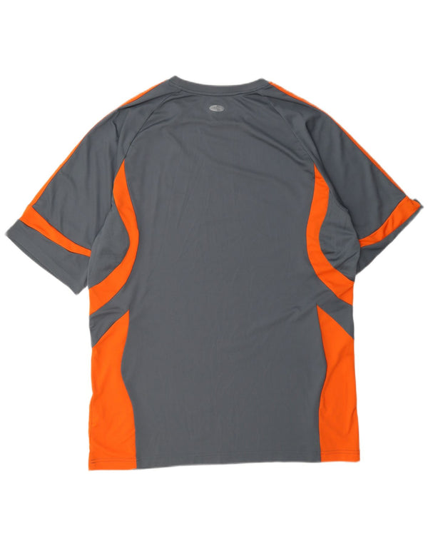 Adidas Hombre Climacool Camiseta Top XL Gris Colorblock Poliéster