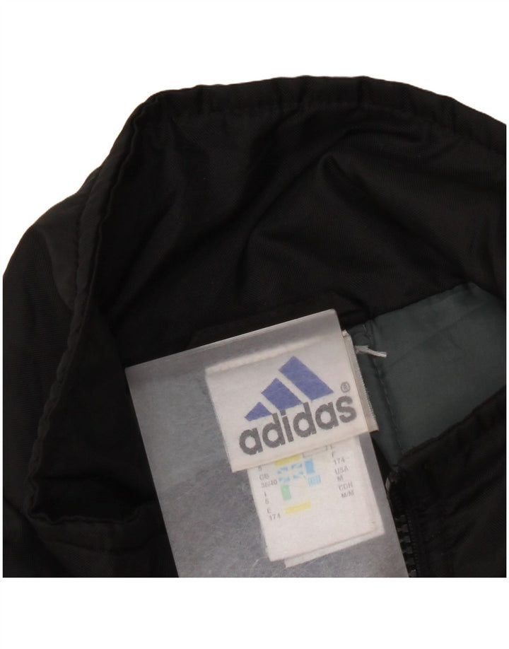 Adidas Chaqueta cortavientos gráfica para hombre Reino Unido 38/40 Mediano Negro Poliamida