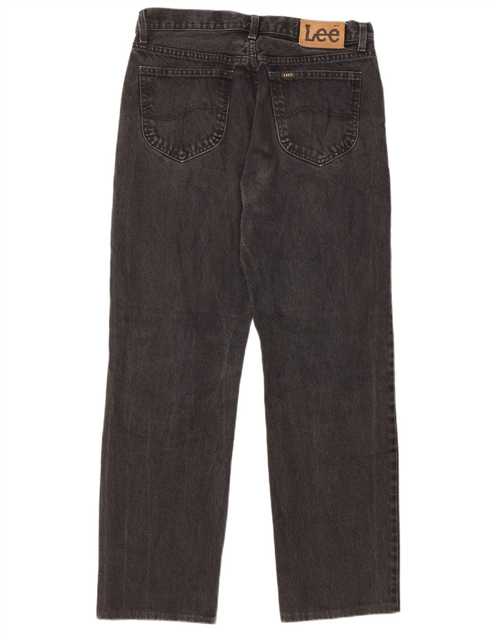 Lee Vaqueros Rectos Chicago para Hombre W34 L29 Algodón Negro