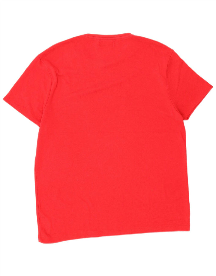Zara Hombre Camiseta Top Grande Rojo