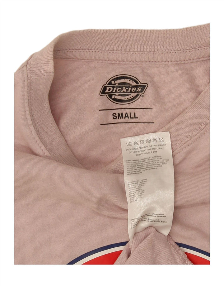 Dickies - Camiseta gráfica para hombre, talla pequeña, algodón rosa