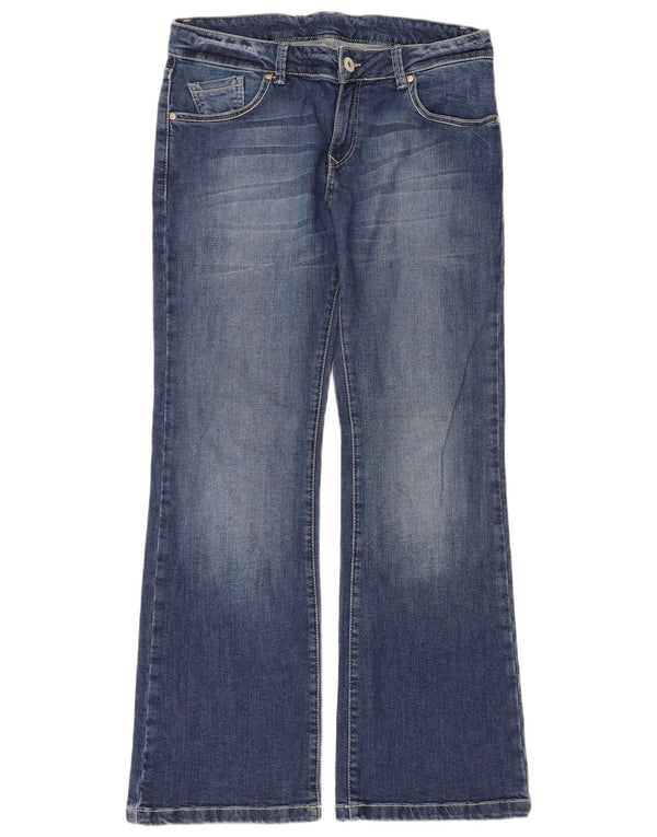 Marks & Spencer Vaqueros Bootcut para Mujer UK 12 Medium W33 L30 Algodón Azul