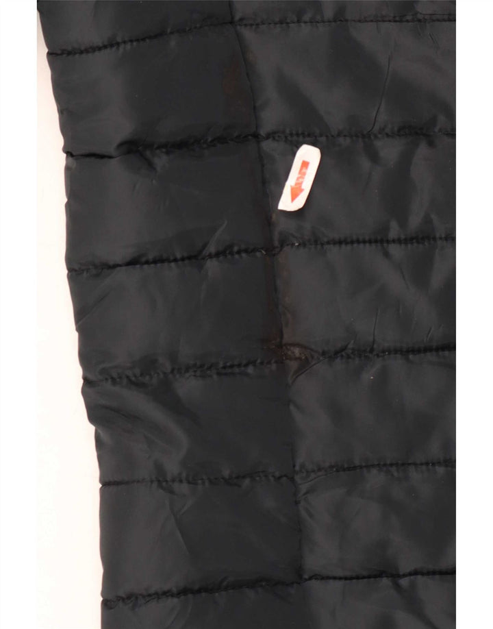 Jack & Jones Chaqueta acolchada con capucha para hombre UK 36 Small Poliéster negro