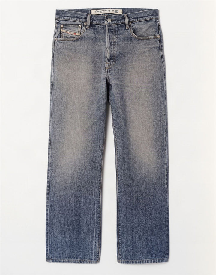 Diesel Vaqueros Rectos Hombre W34 L30 Algodón Azul