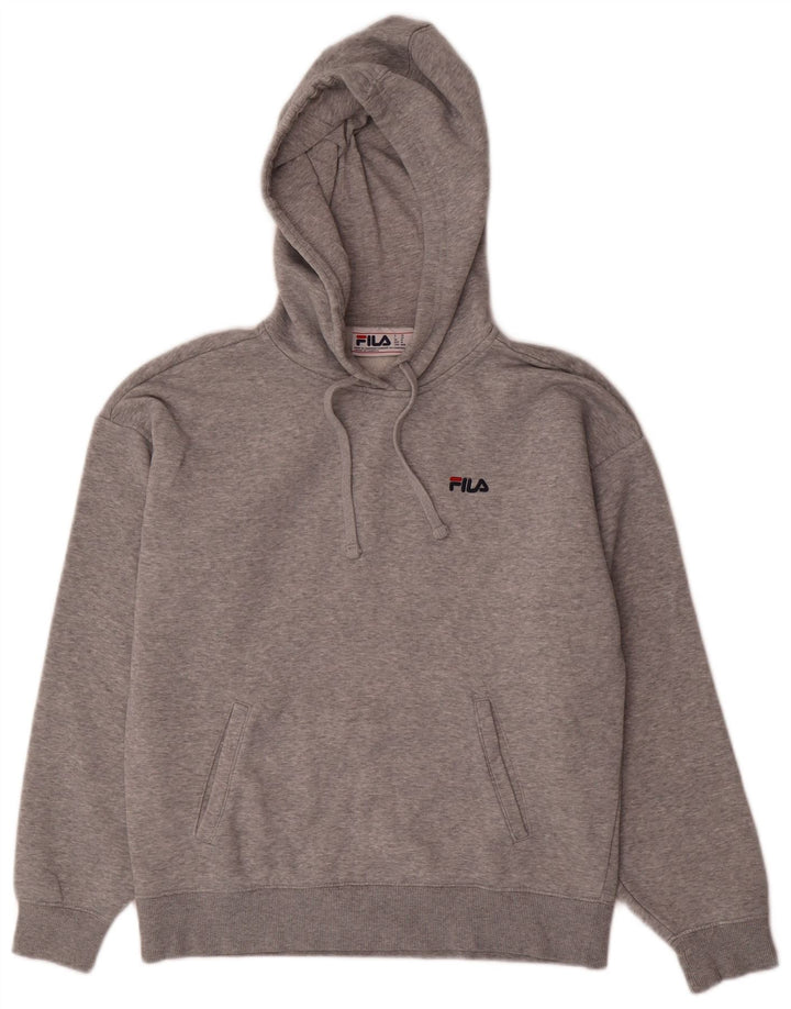 Fila Hombre Sudadera Con Capucha Jersey De Algodón Moteado Gris Medio