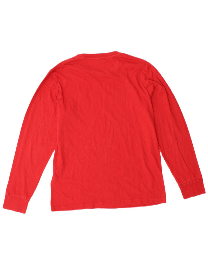 DIESEL Camiseta gráfica para niño manga larga 11-12 años Algodón rojo