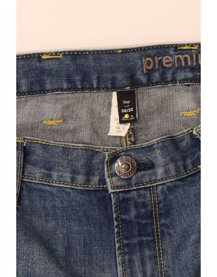 Gap Vaqueros rectos ajustados premium para hombre W36 L32 Algodón azul