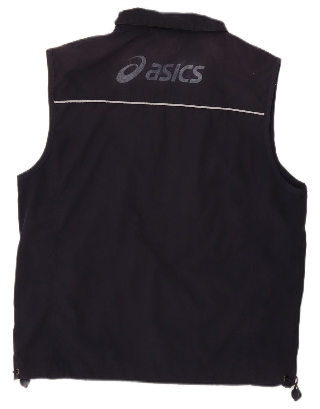 Asics Mens Graphic Utility Gilet UK 38 Medio Azul Marino Poliéster