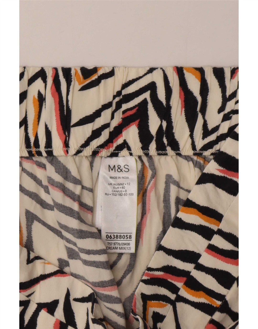 Marks & Spencer Pantalones cortos casuales para mujer UK 12 Medium W30 Off White