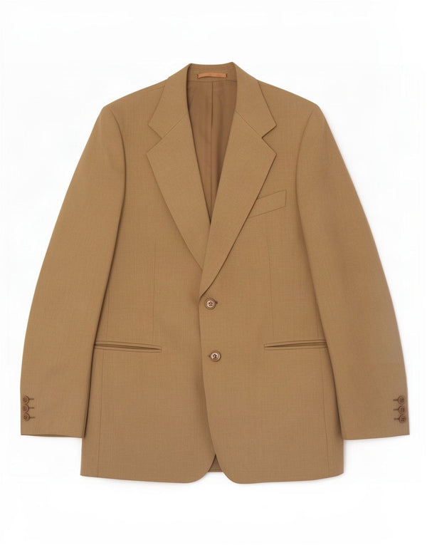 Lebole Chaqueta tipo blazer de 2 botones para hombre UK 38 Medium Khaki