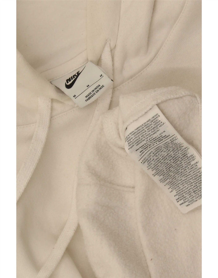 Jersey con capucha extragrande de algodón blanco mediano para hombre Nike