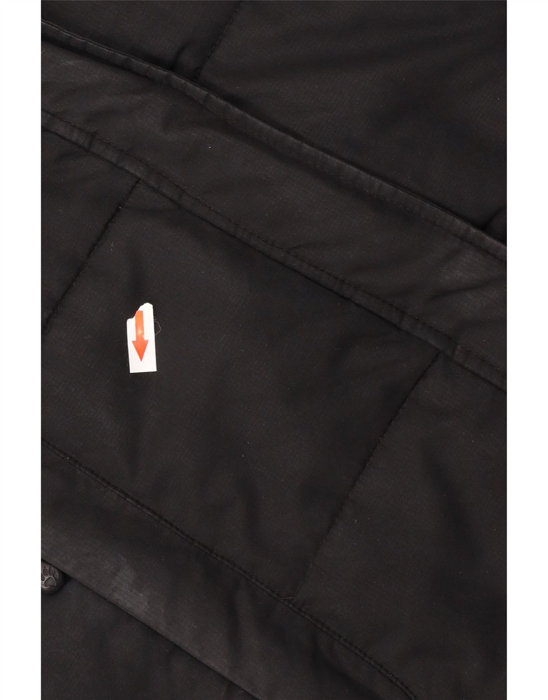 Jack Wolfskin Abrigo acolchado con capucha para mujer UK 12/14 Mediano Negro Poliéster