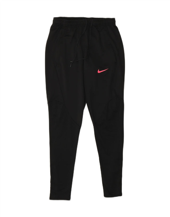 NIKE Mujer Dri Fit Slim Fit Chándal Pantalones UK 10 Small Negro
