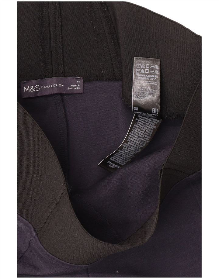 Marks & Spencer Leggings para mujer UK 44 Medium Azul marino Viscosa