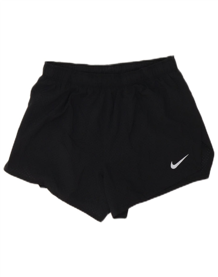 Nike - Pantalones cortos deportivos Dri Fit para mujer, talla M, poliéster negro