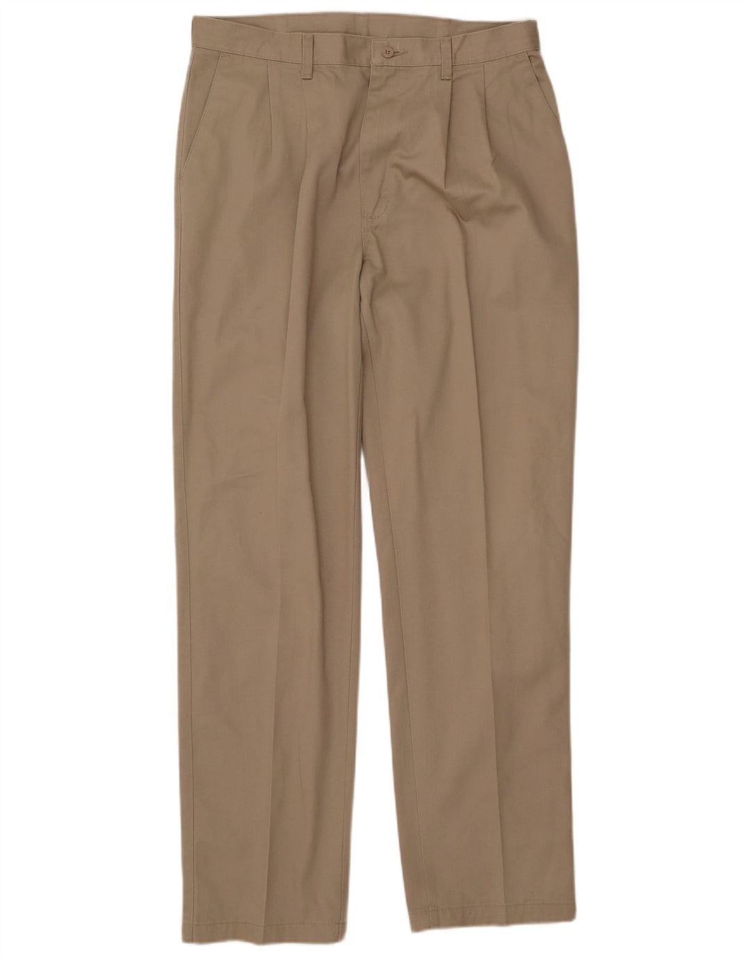 WRANGLER Pantalón chino con pinzas para hombre W34 L34 Algodón beige