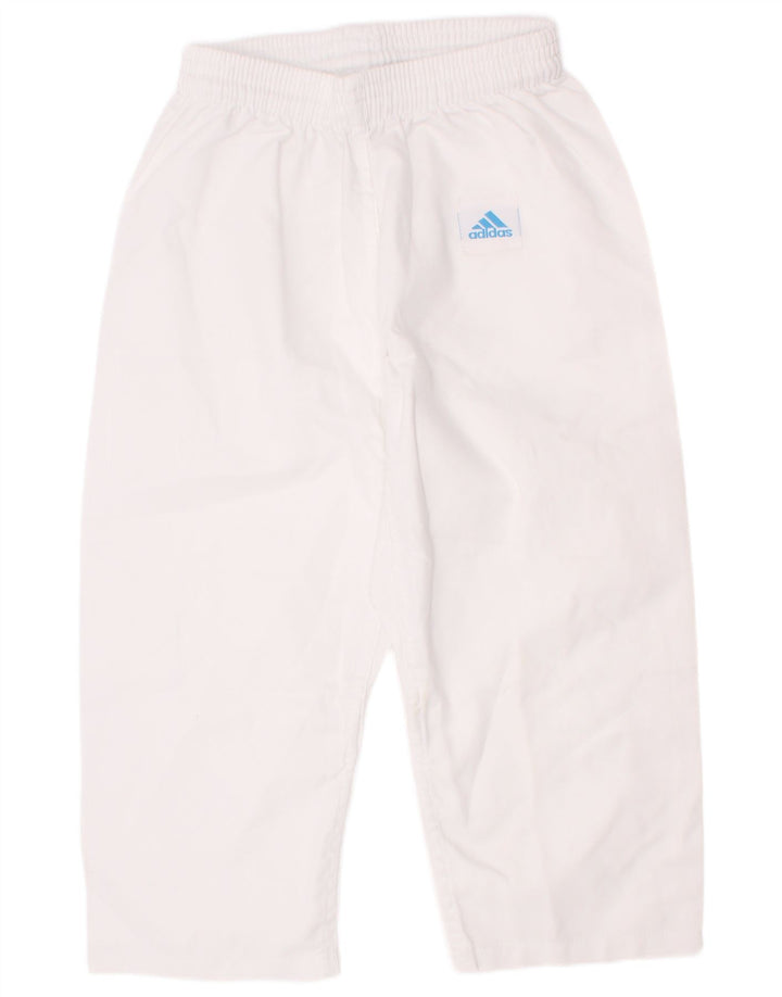 Adidas Pantalón Chándal Corto para Niños 7-8 Años Blanco Poliéster