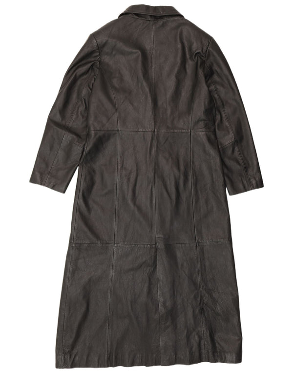 MILAN Abrigo de cuero para mujer ES 40 XL Cuero negro