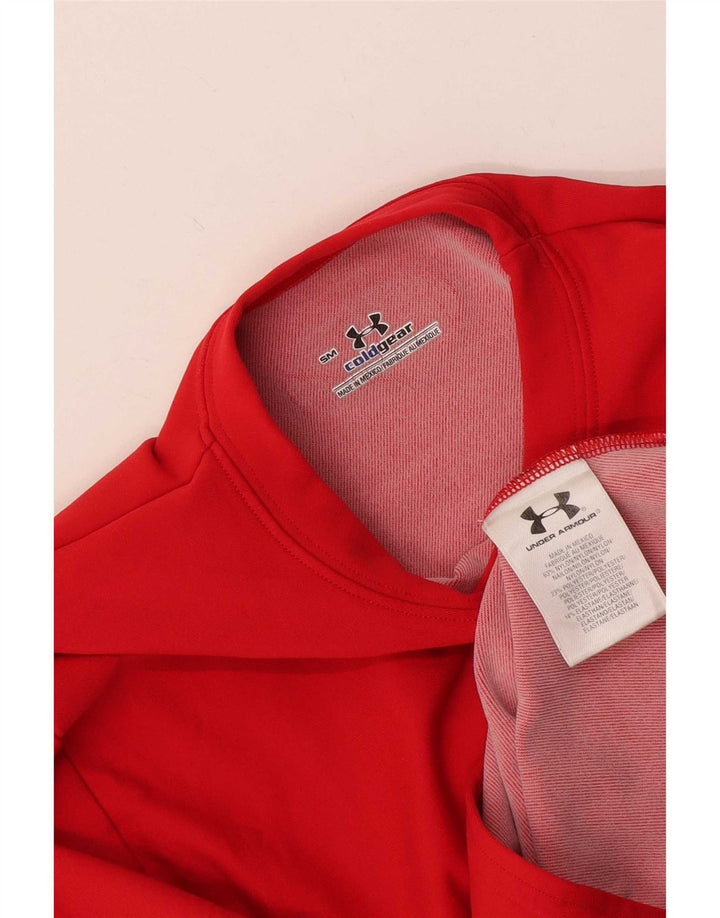 Under Armour Cold Gear Top Manga Larga Pequeño Nylon Rojo Hombre