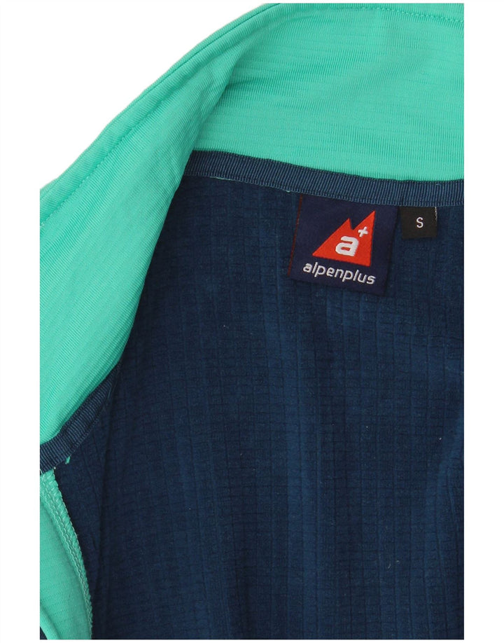Alpenplus Chaqueta de chándal para mujer UK 10 Small Turquesa Colorblock