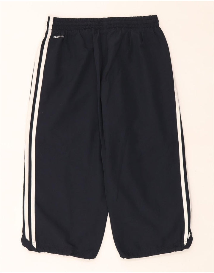 ADIDAS Mujer Climalite Capri Chándal Pantalones UK 6 XS Azul Marino