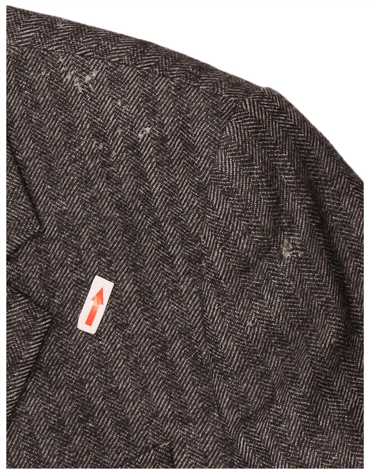 Armani Collezioni Chaqueta tipo blazer de 3 botones para hombre IT 52 XL Espiga gris