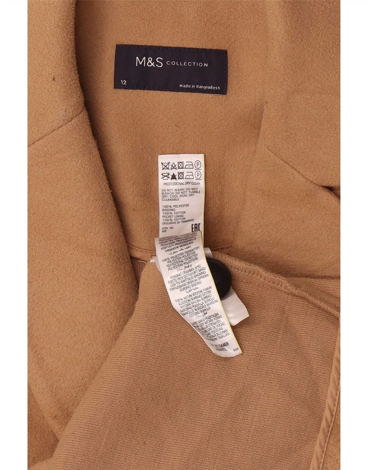 Marks & Spencer Abrigo para mujer UK 42 Poliéster marrón medio