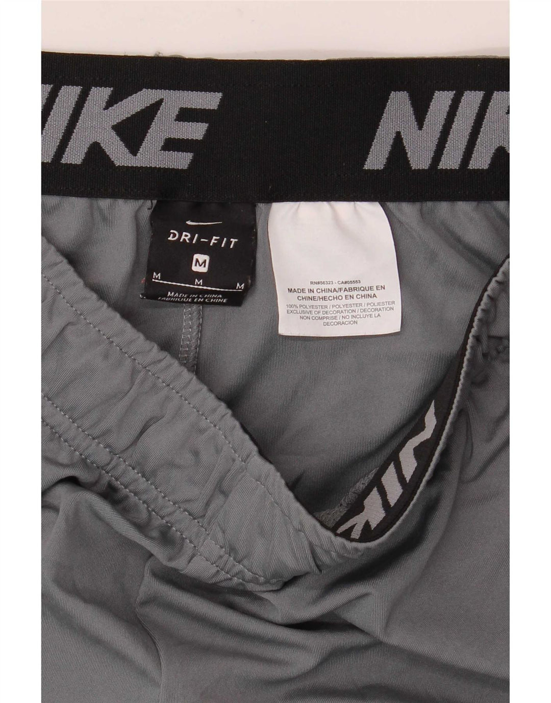 Pantalones cortos deportivos Nike Dri Fit Graphic para hombre Poliéster gris medio