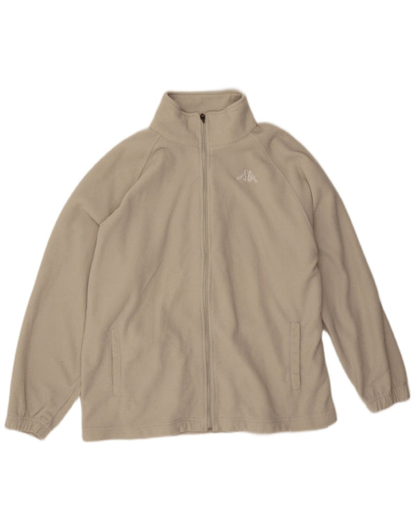 Kappa Chaqueta polar para hombre UK 40 Large Beige Poliéster