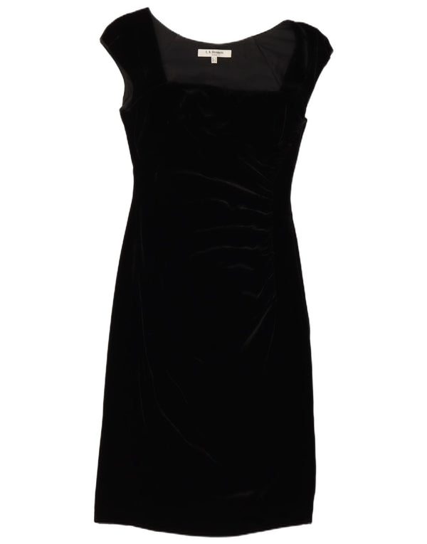 L.K. Bennett Vestido tubo de terciopelo para mujer UK 8 Small Viscosa negra