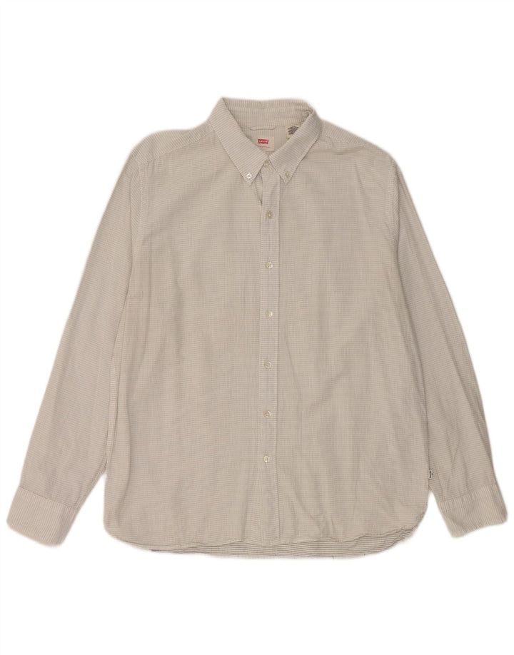 Camisa Levi's para hombre de algodón con lunares blancos grandes