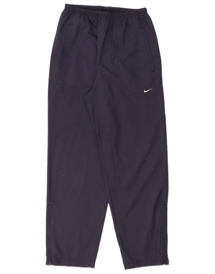 NIKE Pantalones de chándal para mujer US 12/14 Grande Azul marino Poliéster