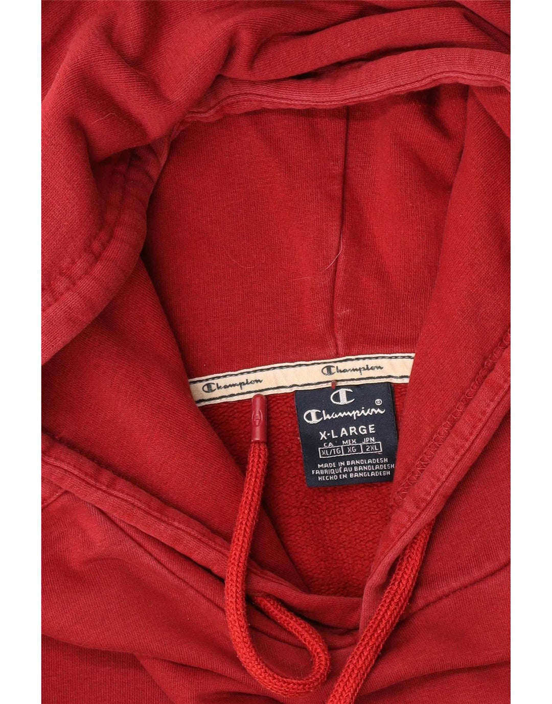 Champion Sudadera con capucha gráfica para hombre XL Rojo