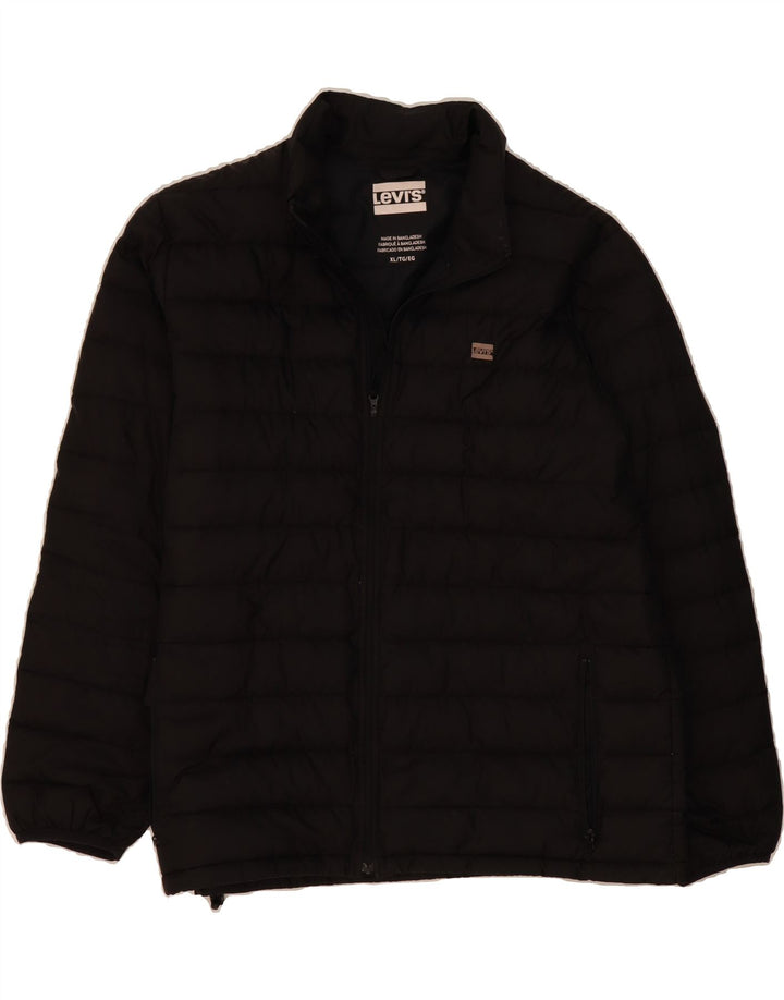 LEVI'S Mens Padded Jacket UK 42 XL Black Polyester Vintage Levi's and Second-Hand Levi's from Messina Hembry 
