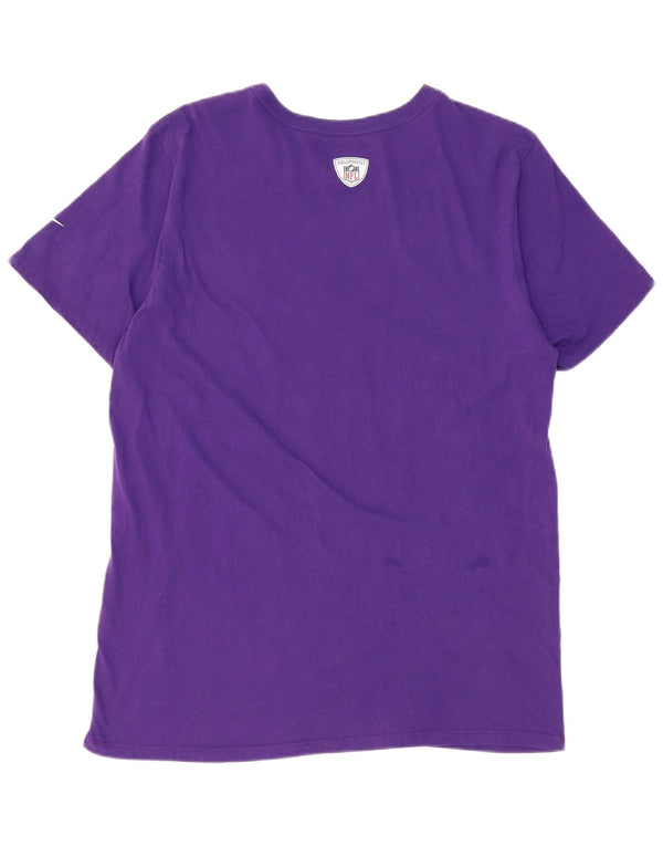 Nike Camiseta gráfica Minnesota Vikings para hombre, parte superior de algodón morado mediano