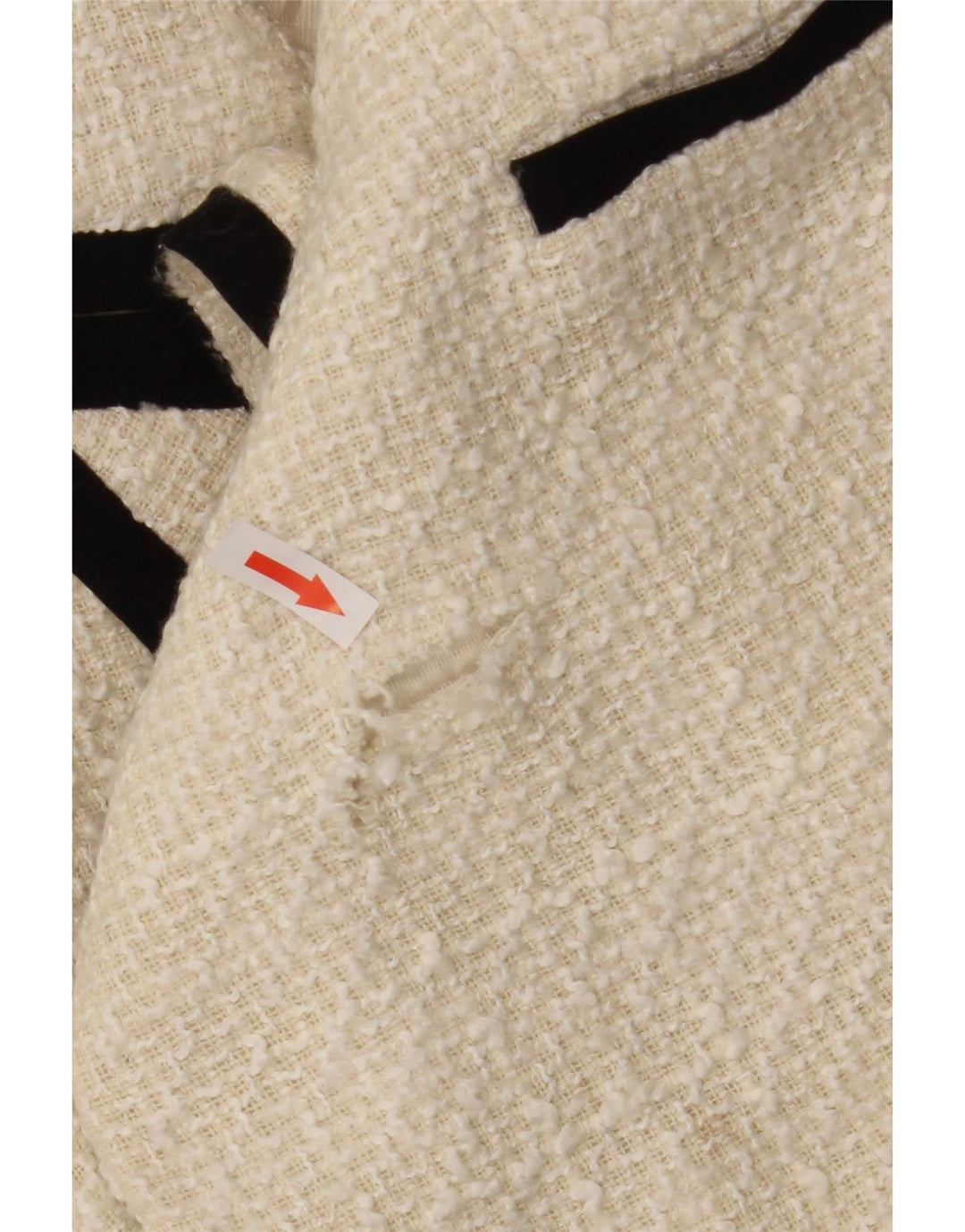 Zara Chaqueta Blazer De Doble Botonadura para Mujer UK 6 XS Off White Poliéster