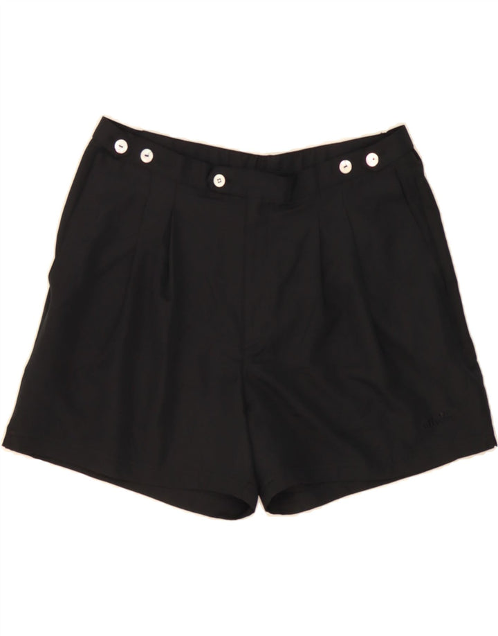 ELLESSE Womens Pegged Chino Shorts W36 XL Black Polyester Vintage Ellesse and Second-Hand Ellesse from Messina Hembry 