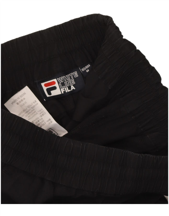Fila Hombre Cargo Chándal Pantalones Joggers Medium Negro Algodón