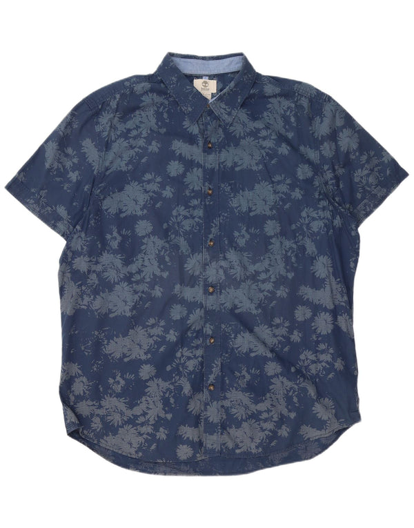 Timberland Camisa de manga corta Earthkeepers para hombre 2XL Azul marino hawaiano