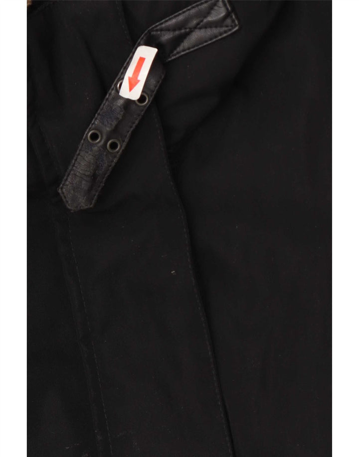 PEUTEREY Parka acolchada para mujer IT 44 Medium Black Wool