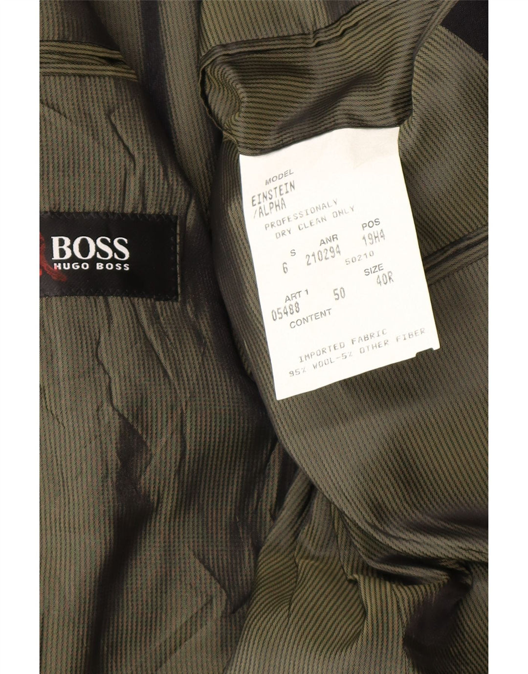 Hugo Boss Chaqueta tipo blazer de 3 botones para hombre Reino Unido 40 Grande Lana azul marino